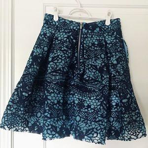 Maje Jeko Pleated Guipure Lace Dress